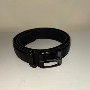 Men's Black Leather Belt